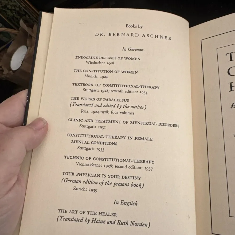 The Art of the Healer Bernard Aschner MD 1st Ed Holistic Medicine 1942 - Picture 5 of 14